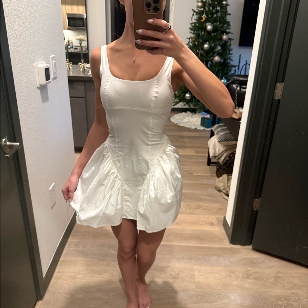 White Corset Mini Dress